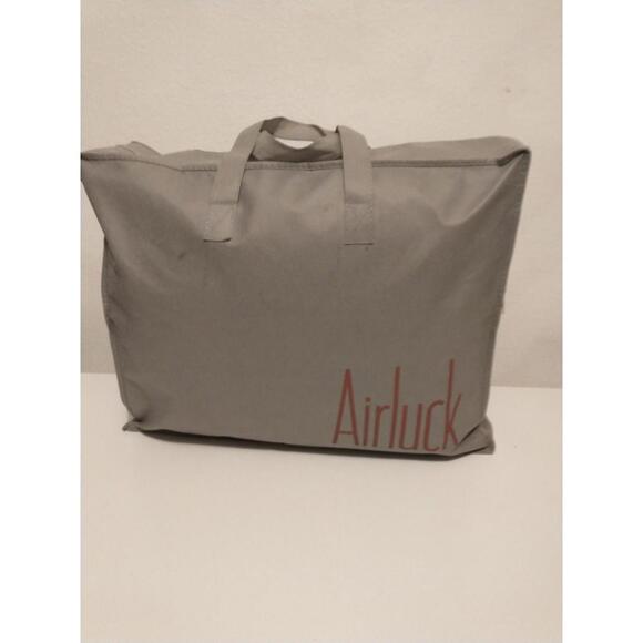 Airluck Luxury Feather Down Comforter King Size Medium Warm All Seasons Gray